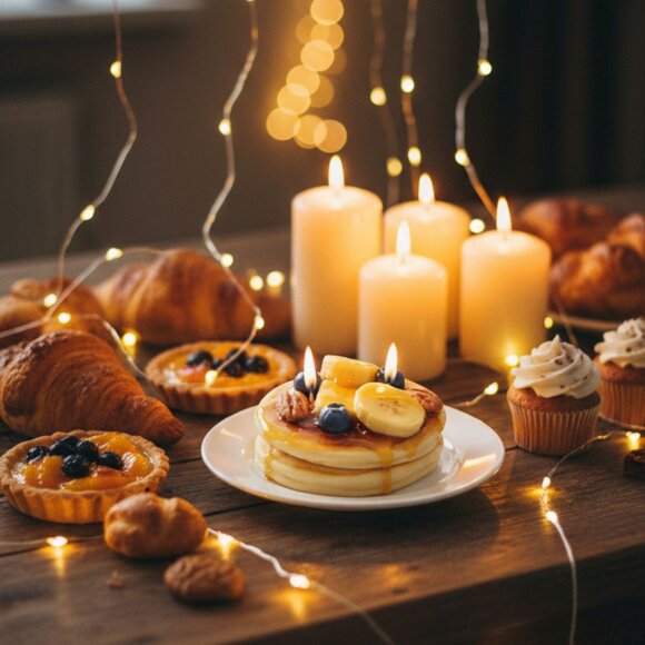 Cafe Delights Banana Nut Pancake Scented Soy Wax Candle - Picture 2 of 9